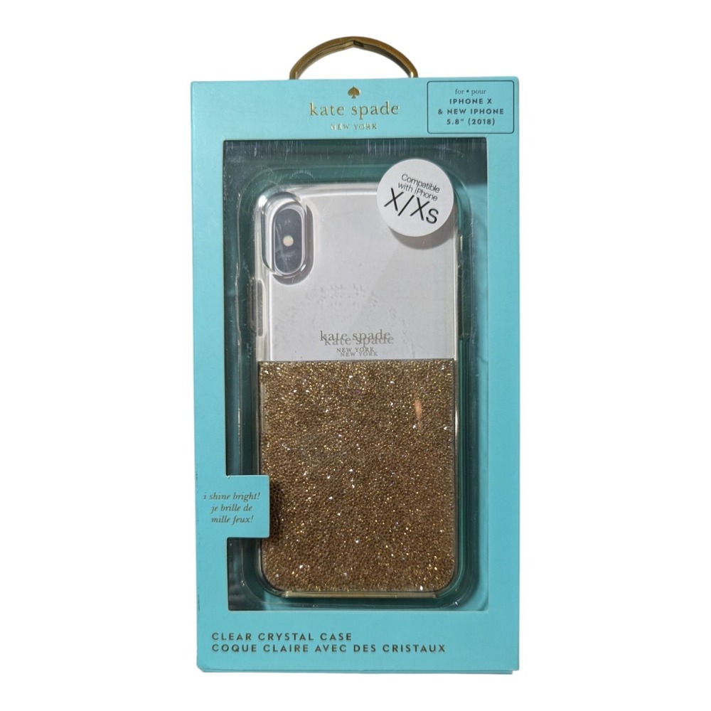N2. kate spade new york Crystal Clear Case‎ for Apple iPhone X/XS - Clear/Gold